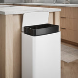 Kohler 45L Stainless Steel Step Trash Can, 13-Gal Bag Compatible Quiet-Close Lid