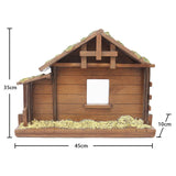 Member’s Mark 9-Piece Hand-Painted Nativity Set with Creche & Removable Baby Jesus