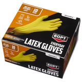 EQPT Everyday Reusable Latex Gloves, 10 Pairs, One Size, Reusable Cleaning Glove