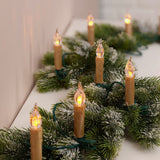 Member's Mark 50-Ct Flickering LED Candlestick String Lights, 40.8' Lighted Length with Clips