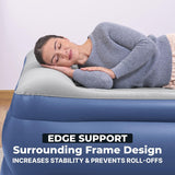 Bestway Tritech 22" King Air Mattress with Built-In Pump & Antimicrobial Coat