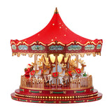 Mr. Christmas Nostalgic Deluxe LED Carousel – Animated Reindeer, 20 Carols & 1,700+ Glass Embellishments