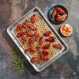 Nordic Ware Naturals 2-Piece Oven Crisping Pan and Rack Set – Aluminum Baking Sheet with Elevated Crisping Rack