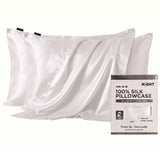 NIGHT 100% Mulberry Silk Pillowcases, 2-Pack – 22 Momme Grade 6A
