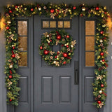 9' CGH Pre-Lit Artificial Christmas Garland with 90 Twinkle Warm White LED Light