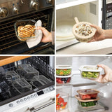 Bentgo Signature 18-Piece Glass Food Storage Set with Airtight Lids & Steam Vent