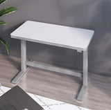 Tresanti Geller 47.3" Electric Standing Desk, Adjustable Height Glass Top Computer Desk