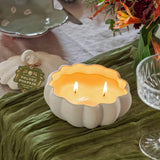 Northern Lights 9 oz. Ceramic Pumpkin Candle, 2-Wick, Up to 20-Hour Burn
