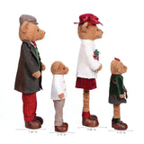 Member’s Mark 4-Piece Plush Holiday Bear Family Set with Adjustable Heights