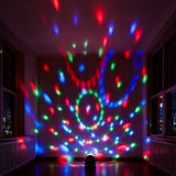 Christmas Snowflake Projector LED Moving Snowfall Laser Light Party Strobe Lamp