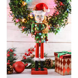 Ornativity 15" Wooden Girl Nutcracker with Ugly Christmas Sweater and Reindeer Hat