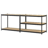 5 Shelf Heavy Duty Metal Muscle Rack Garage Shelving Storage 48"W x 24"D x 72"H