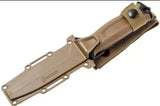 Gerber StrongArm Fixed Blade Knife – Coyote Brown, Plain Edge, 420HC Stainless Steel