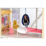51" Carousel Cove Dollhouse, 360° Rotating, 4 Floors & 65 Accessories
