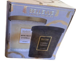 Bellevue 12 oz. Luxury Embossed Glass Candle, 4-pack Soy Blend Fragranced Wax