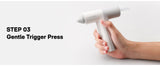 HOTO Cordless Auto-Dispensing Glue Gun with 60 Glue Sticks & Storage Bag