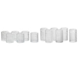 Fortessa Jupiter Glassware Set, 12-Piece Beaded Drinking Glass Collection