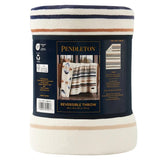 Pendleton Reversible Plush Throw, 600 GSM 50" x 70" Printed Patterns Throw