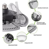 Westinghouse 8000-Lumen LED Deformable Utility Lights with 4 Adjustable Panels, Set of 2