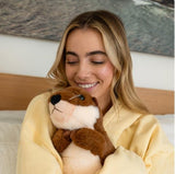 Hugz 12" Otter Weighted Plush Stuffed Animal, 3.8 lb., Heatable and Coolable Sensory Companion