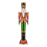 8 FT Giant-Sized LED Vintage Nutcracker with 11 Holiday Tunes and Timer