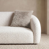 Mon Chateau Faux Fur Decorative Pillow, Plush Neutral Accent Décor Pillow