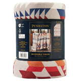 Pendleton Reversible Plush Throw, 600 GSM 50" x 70" Printed Patterns Throw