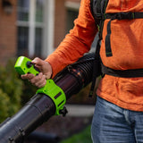 Greenworks 80V Backpack Leaf Blower, 800 CFM, 195 MPH, with Leaf Tarp