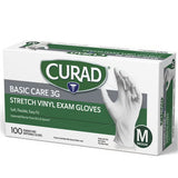 Curad Basic Care 3G Vinyl Exam Gloves, 300 Count