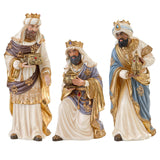 Kirkland Signature 14-Piece Handcrafted and Hand-Painted Indoor Nativity Set with Creche and Figures