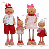 Member’s Mark 4-Piece Plush Gingerbread Family with Adjustable Heights