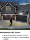 Lutec Motion Activated Solar Security Led Light 3000 Lumens NEW