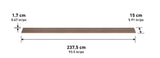Artika Panolok Slat Wall Set, 8-pack Walnut Wood Slat Accent Panels