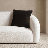 Mon Chateau Faux Fur Decorative Pillow, Plush Neutral Accent Décor Pillow