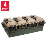 Greenmade Store-All Storage Crate, 4-Pack, Field Box, Water Resistant Ammo Can