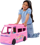 Barbie Dream Camper Playset with Roof Tent, Color-Change BBQ & 60+ Accessories