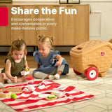 Step2 My First Picnic Basket Playset with 29-pc Play Food Set & Picnic Blanket