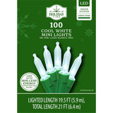 Holiday Time 21 Ft 100-Count Incandescent Mini Christmas String Lights, 2 Pack