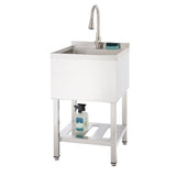 Trinity 18" x 16" x 13" Stainless Steel Utility Sink Garage Laundry Room Sink