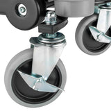 Powerbuilt Heavy Duty Rolling Shop Seat with Tool Storage Drawer, Locking Swivel Casters & Removable Trays