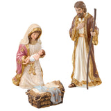 Kirkland Signature 14-Piece Handcrafted and Hand-Painted Indoor Nativity Set with Creche and Figures