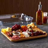 Farberware Build-a-Board 11" x 14" Bamboo Charcuterie Board w/ Locking Lids 2-pk