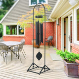 Stylecraft Steel Construction Wind Chime Stand, 18.1in W x 20in L x 76in H
