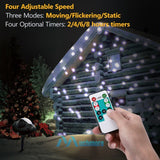 Christmas Snowflake Projector LED Moving Snowfall Laser Light Party Strobe Lamp