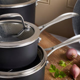 11-Piece Henckels Capri Ceramic Nonstick Cookware Set – Aluminum Pots & Pans with Lids