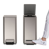 Kohler 2-Pack 6L Stainless Steel Step Trash Can - Fingerprint Proof Soft Close