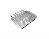 Henckels 8-Piece BBQ Grilling Set – Stainless Steel Grill Basket, Grill Topper & Skewer Set
