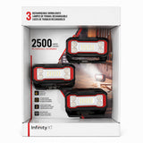 Infinity X1 2500 Lumen Rechargeable Work Light 3-Pack, USB-C Magnetic LED Lamp