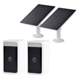 Wyze Battery Cam Pro 2.5K HDR Wireless Security Camera 2-Pack with Solar Panels
