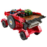Hot Wheels Monster Trucks Downhill Race & Go 4 ft. Track and Transporter Bundle